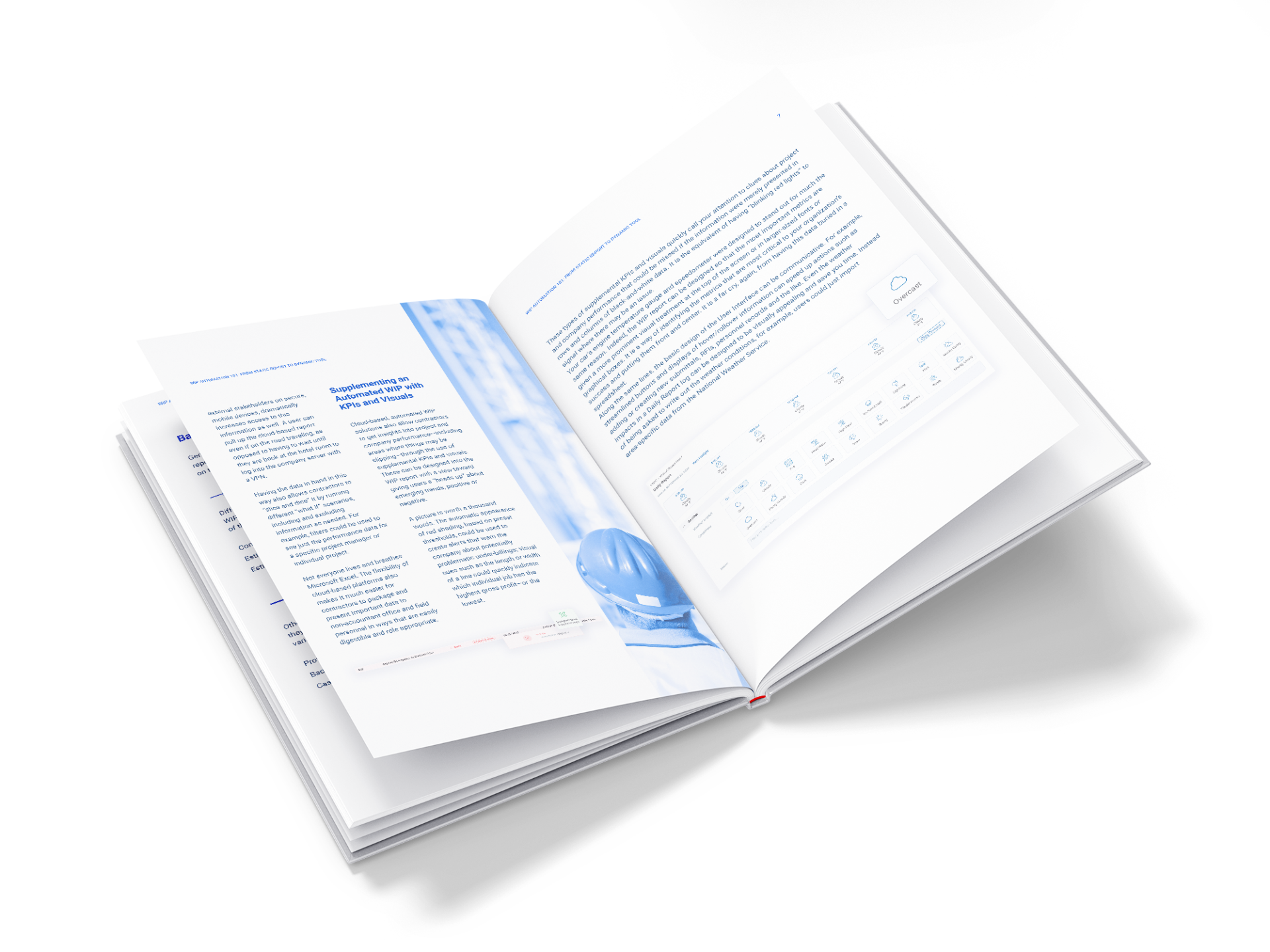 Open Hardcover Book Mockup